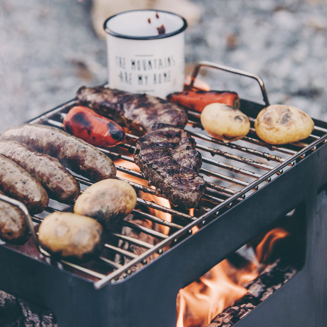 Grillrost Edelstahl eckig für BEER BOX Feuerkorb - Bild 4