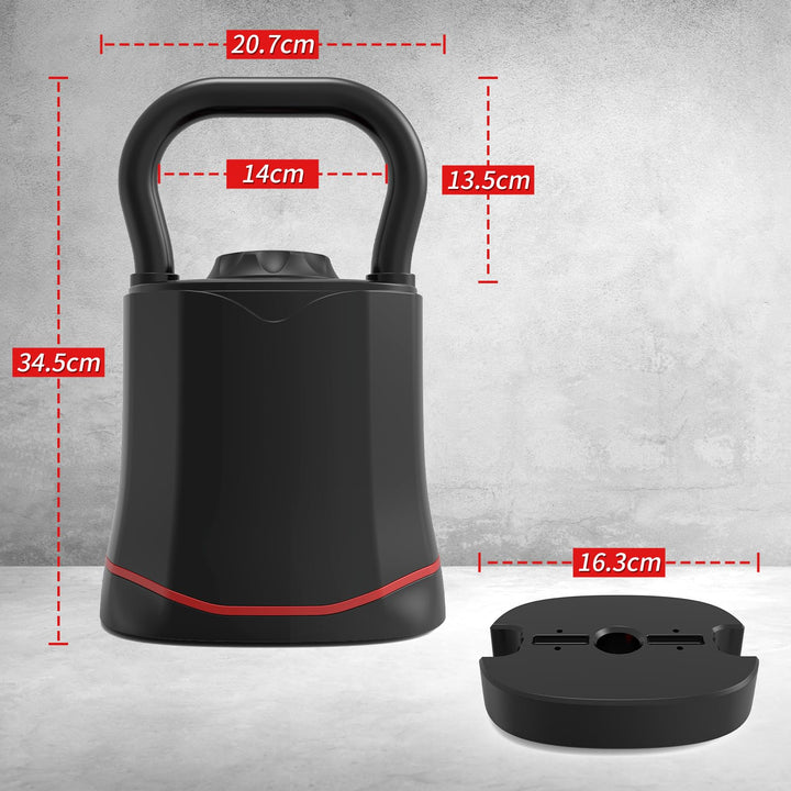 Verstellbare Kettlebell 6-in-1 Stahl 3–18 kg für Home Gym - Bild 8
