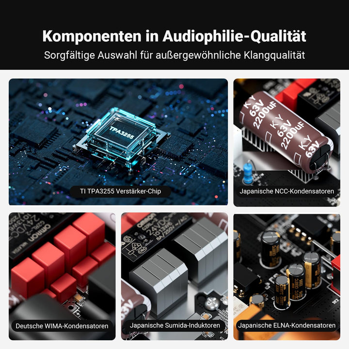 HiFi Stereo/Mono Verstärker Class D TPA3255 XLR RCA 180W/235W - Bild 5