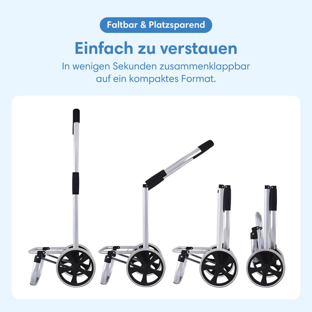 Einkaufstrolley XXL 45L klappbar mit Kühlfach und Sackkarren-Funktion - Bild 7