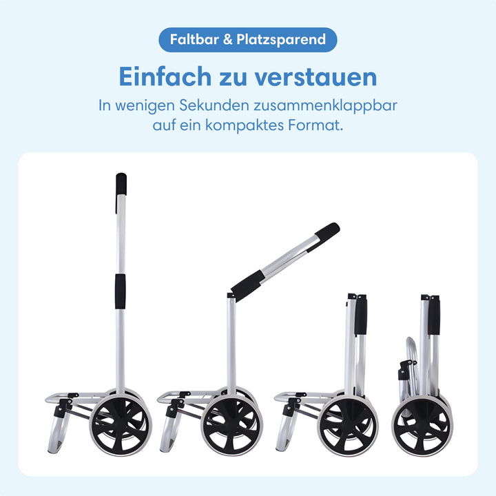 Einkaufstrolley XXL 45L klappbar mit Kühlfach und Sackkarren-Funktion - Bild 7
