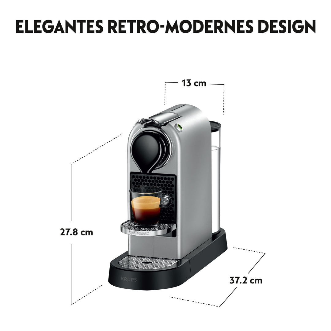 Kapselmaschine Nespresso Original Silber Espresso &amp; Lungo CitiZ - Bild 4