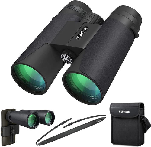 Fernglas 12x42 HD wasserdicht mit Smartphone-Adapter fuer Outdoor