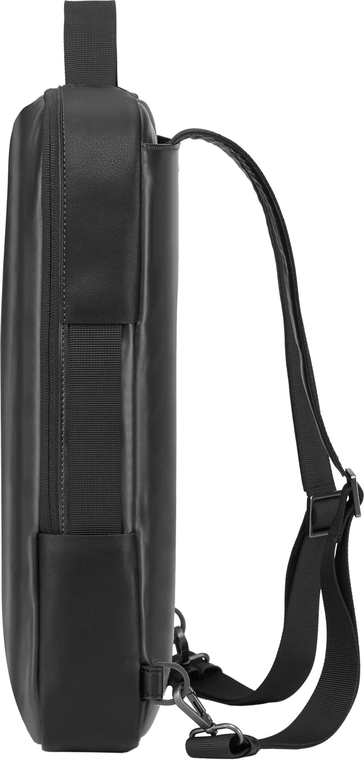 Laptop-Rucksack Nylon vertikal für Laptops bis 13 Zoll schwarz - Bild 3