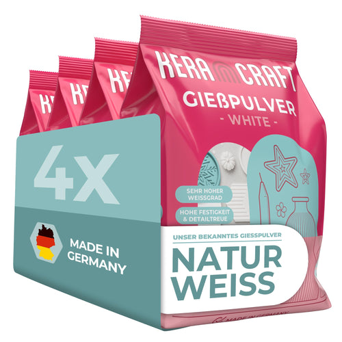 Giesspulver Naturweiss 18 kg für Reliefgiessen und Dekorationsobjekte