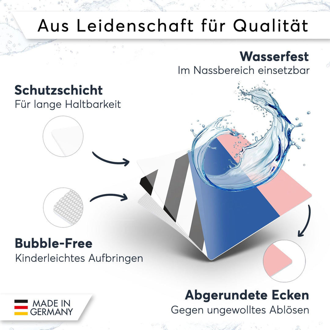Fliesenfolie Vinyl 15x20 cm 30er-Set Küche &amp; Bad 80er Design - Bild 4