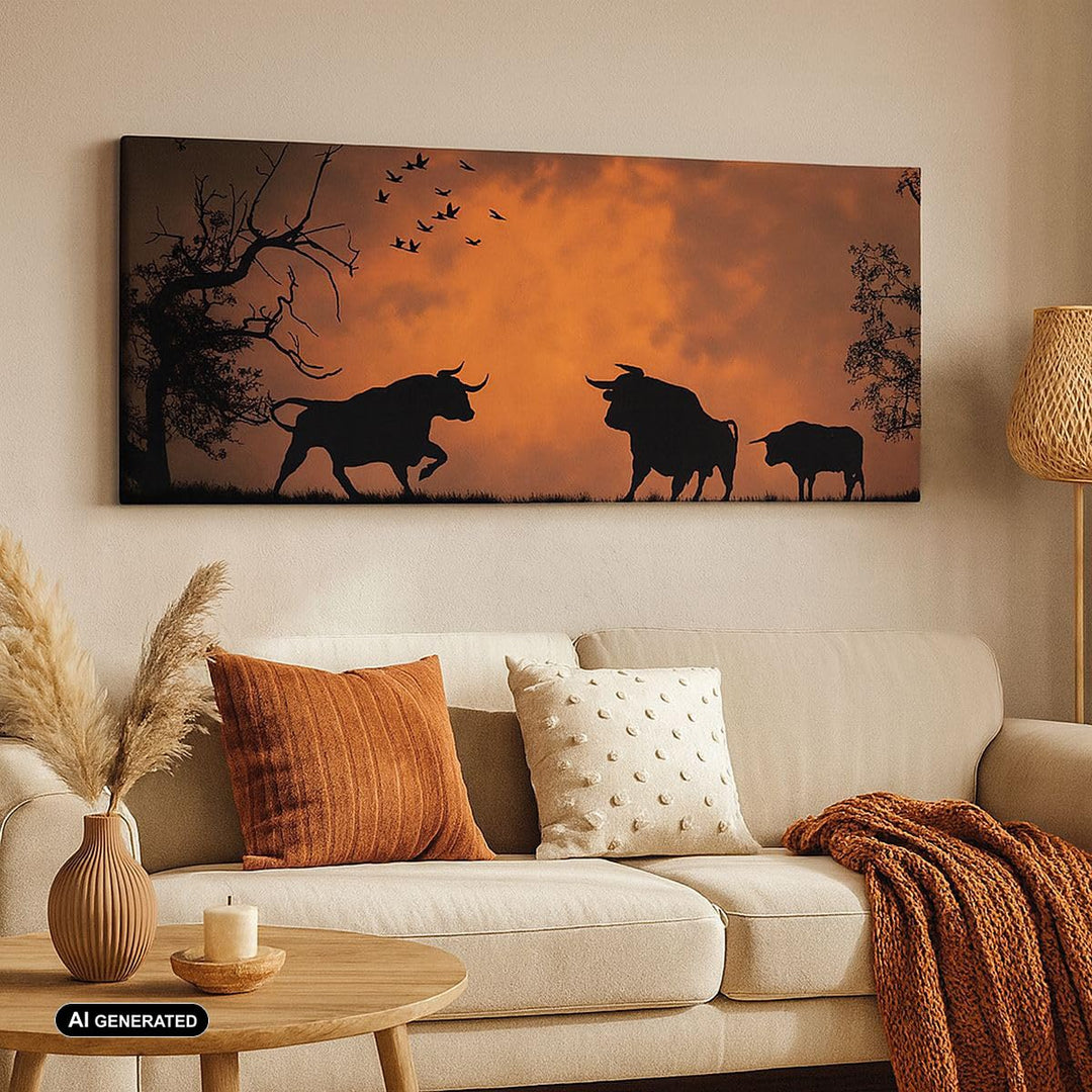 Leinwandbild Natur Tiere 120x50cm aufhängfertig mit Rahmen - Bild 3