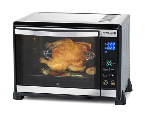 Mini-Backofen 30 Liter Edelstahl mit Drehspiess und Umluft