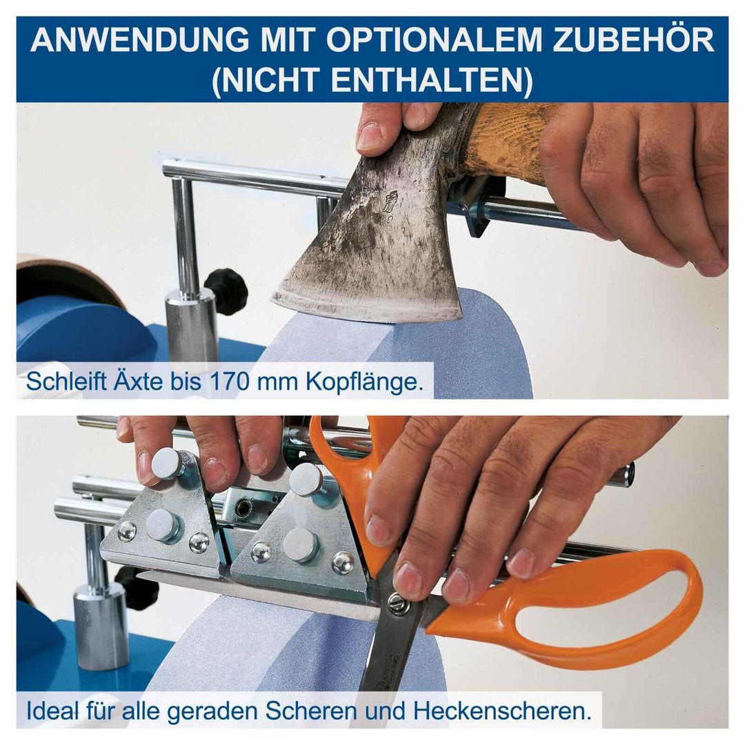 Nass-Schleifmaschine 200W Korundstein Ø250mm mit Abziehscheibe - Bild 10