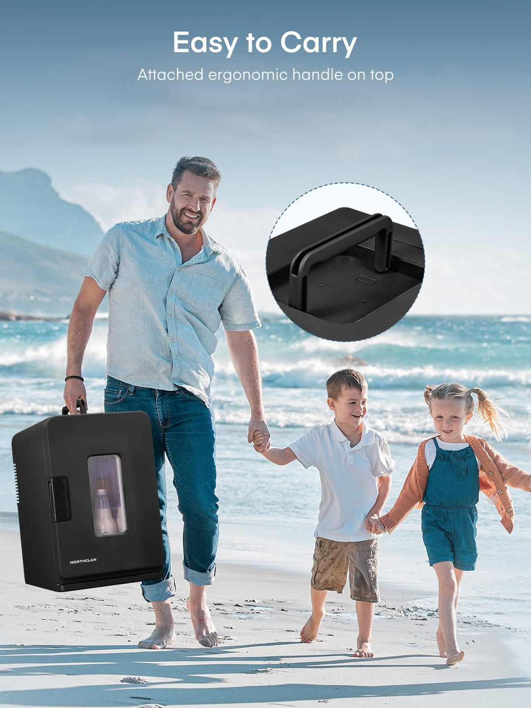 Mini Kühlschrank 15L mit Kühl- und Heizfunktion, ECO-Modus, Schwarz - Bild 6