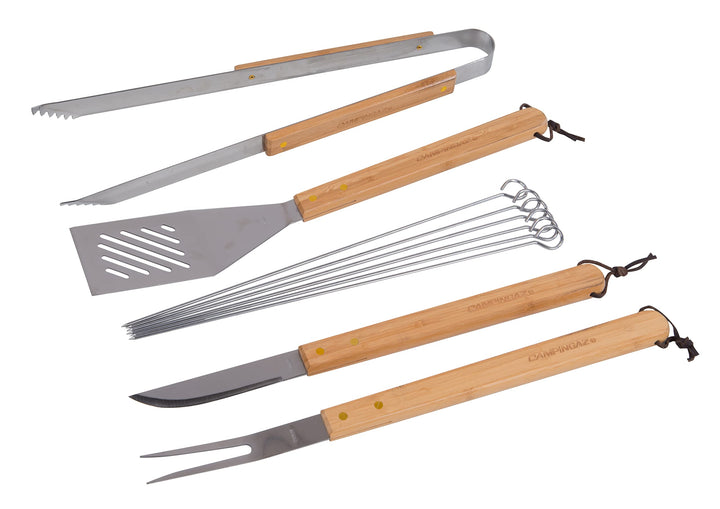 Grillbesteck-Set mit Tasche Edelstahl 6-teilig für Grill &amp; BBQ - Bild 2