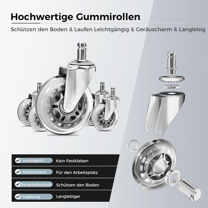 Sattelhocker mit Rollen höhenverstellbar 53–67 cm bis 158 kg - Bild 5