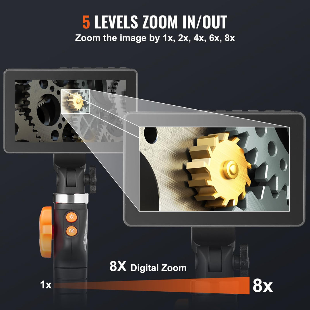 Industrielles Endoskop 1080P HD 5-Zoll-IPS 6,4mm IP67 4500mAh - Bild 5