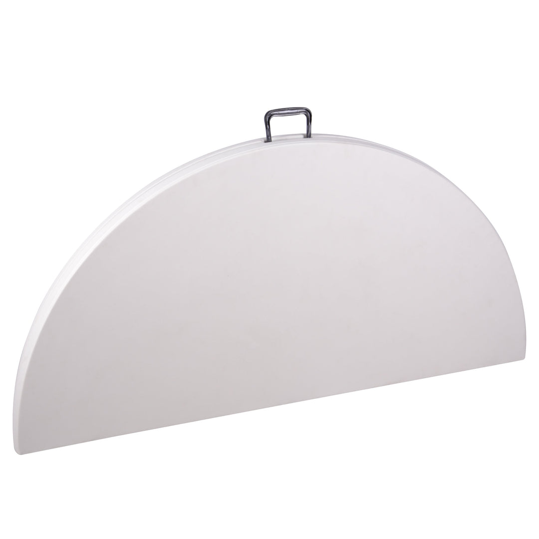 Klapptisch rund 160 cm Weiss Metall-Hartplastik fuer 8 Personen - Bild 3