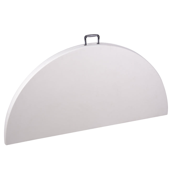 Klapptisch rund 160 cm Weiss Metall-Hartplastik fuer 8 Personen - Bild 3