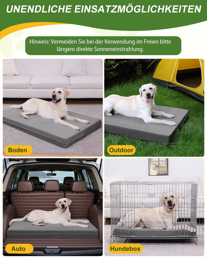 Orthopädisches Hundebett Kunstleder wasserdicht für grosse Hunde - Bild 6