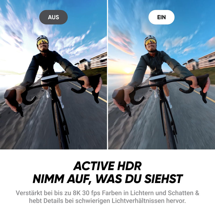 360-Grad-Actionkamera 8K 30fps mit Selfie-Stick, 165g leicht - Bild 10