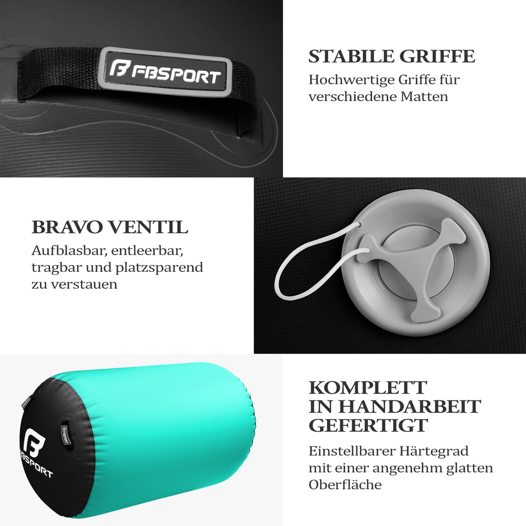 Aufblasbare Gymrolle PVC 100x60cm für Yoga und Turnen - Bild 6