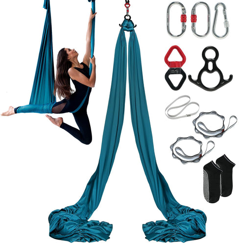 Aerial Yoga Hängematte Nylon 8,22x2,8m bis 1000 kg grün