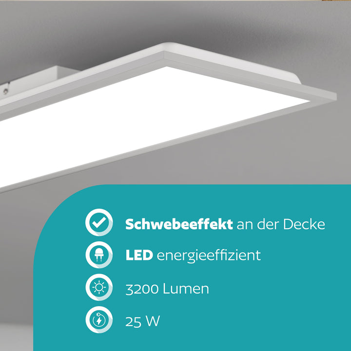 LED Deckenleuchte 100cm dimmbar mit Fernbedienung 3200 Lumen - Bild 2