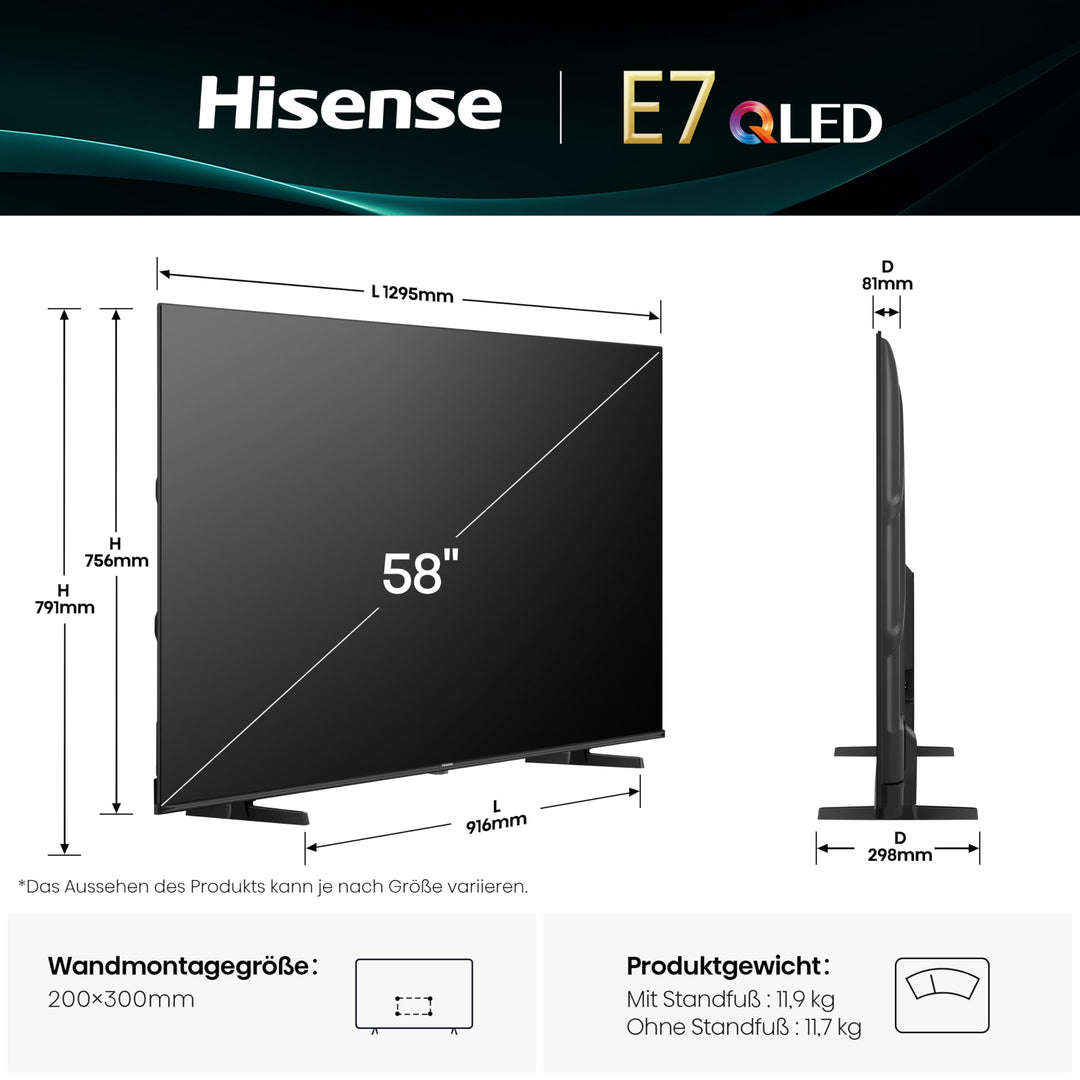 4K QLED Fernseher 58 Zoll Dolby Vision Atmos Game Mode Plus Smart TV - Bild 2