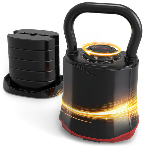 Verstellbare Kettlebell 6-in-1 Stahl 3–18 kg für Home Gym