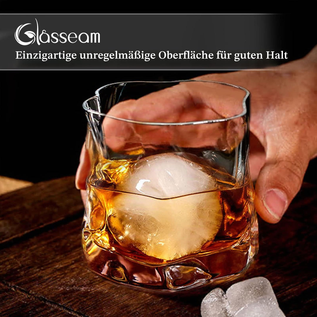 Whiskygläser 6er-Set 250ml mit Rillenstruktur für Bar und Zuhause - Bild 2
