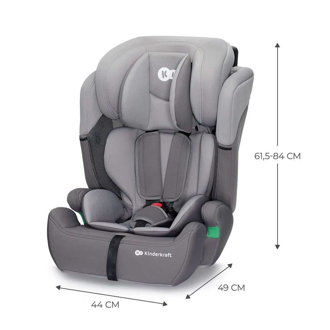 Kindersitz i-Size 76-150 cm mit 5-Punkt-Gurt, grau, 15 Mon.–12 J. - Bild 9