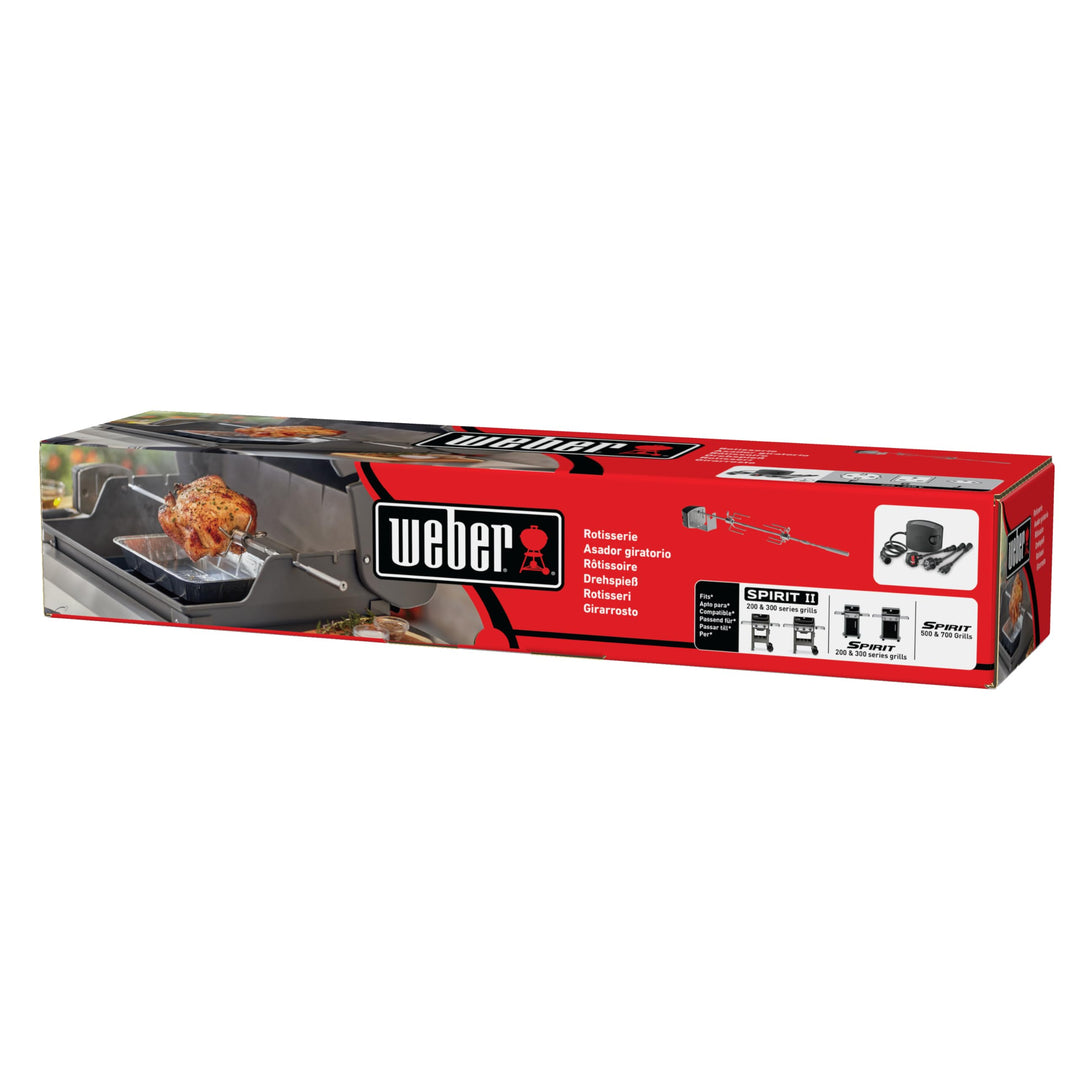 Drehspieß-Set Edelstahl für Spirit &amp; Searwood Grills bis 4,5 kg - Bild 2