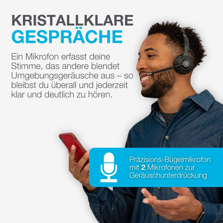 Bluetooth Headset On-Ear 55h Akku 2-Mic ENC USB-C für Homeoffice - Bild 4