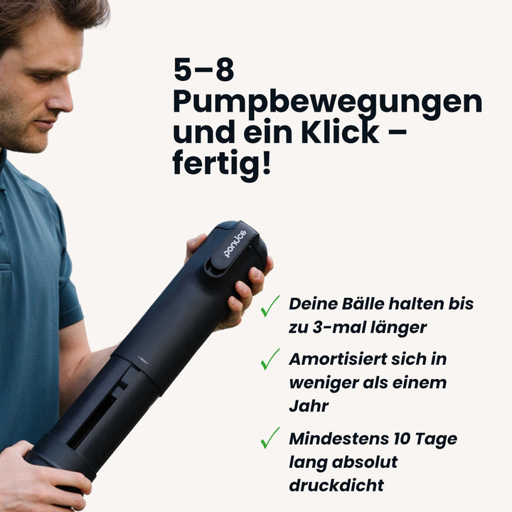 Druckbehälter Padelbälle mit Pumpmechanismus für 4 Bälle - Bild 5
