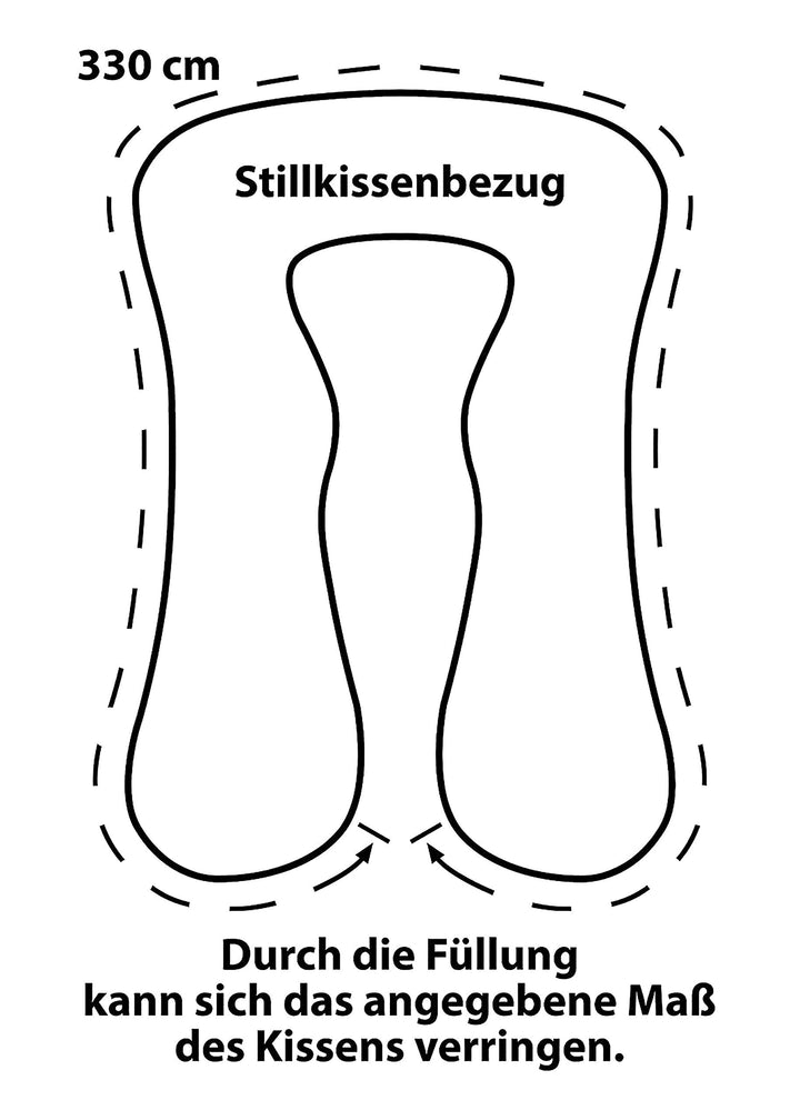 Stillkissen XXL mit Bezug 170x65 cm Schaf-Motiv für Schwangerschaft - Bild 6