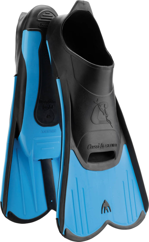Kurzflossen Erwachsene TPE Blau Grösse 45/46 für Schwimmtraining