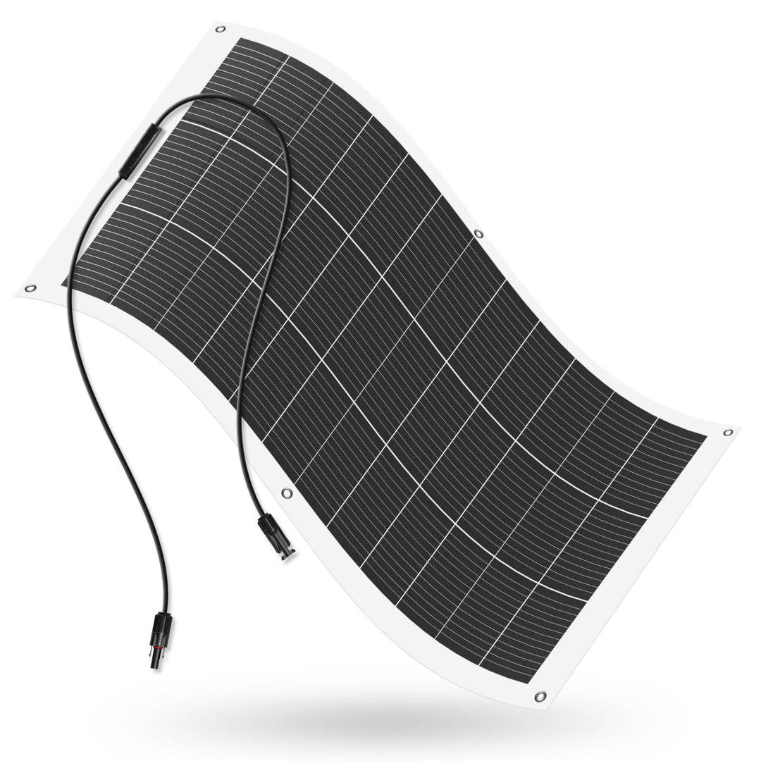 Flexibles Solarpanel 130W Monokristallin für Wohnmobil Boot Auto