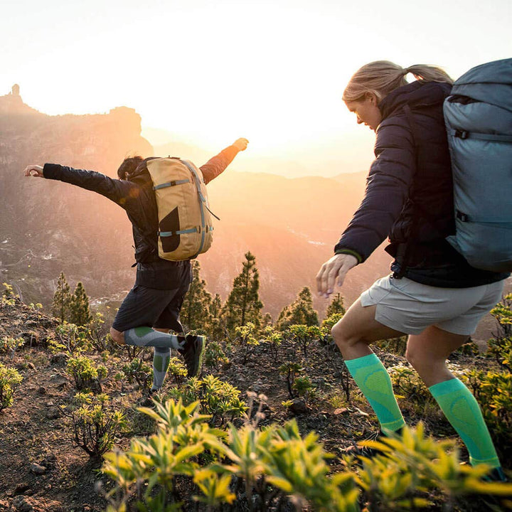 Kompressionssocken Wandern Unisex mit 6 Funktionszonen, Grau XL - Bild 2