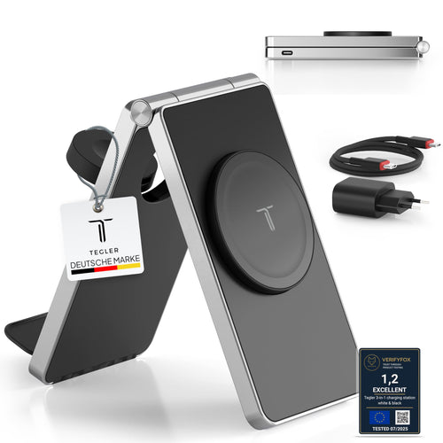 MagSafe Ladestation Aluminium 3-in-1 für iPhone, Apple Watch & AirPods