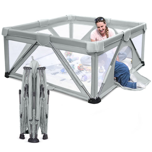 Laufgitter faltbar mit Tor 120x160x68 cm für Babys und Kleinkinder