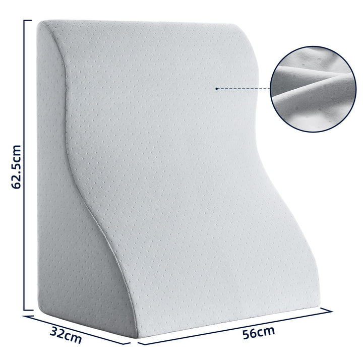 Lesekissen Memory-Schaum Keilkissen extra breit 62,5 cm Rückenunterstützung - Bild 4