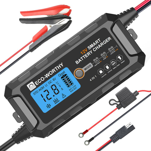 Batterieladegerät 12V 5A für Blei-Säure und LiFePO4 Fahrzeuge