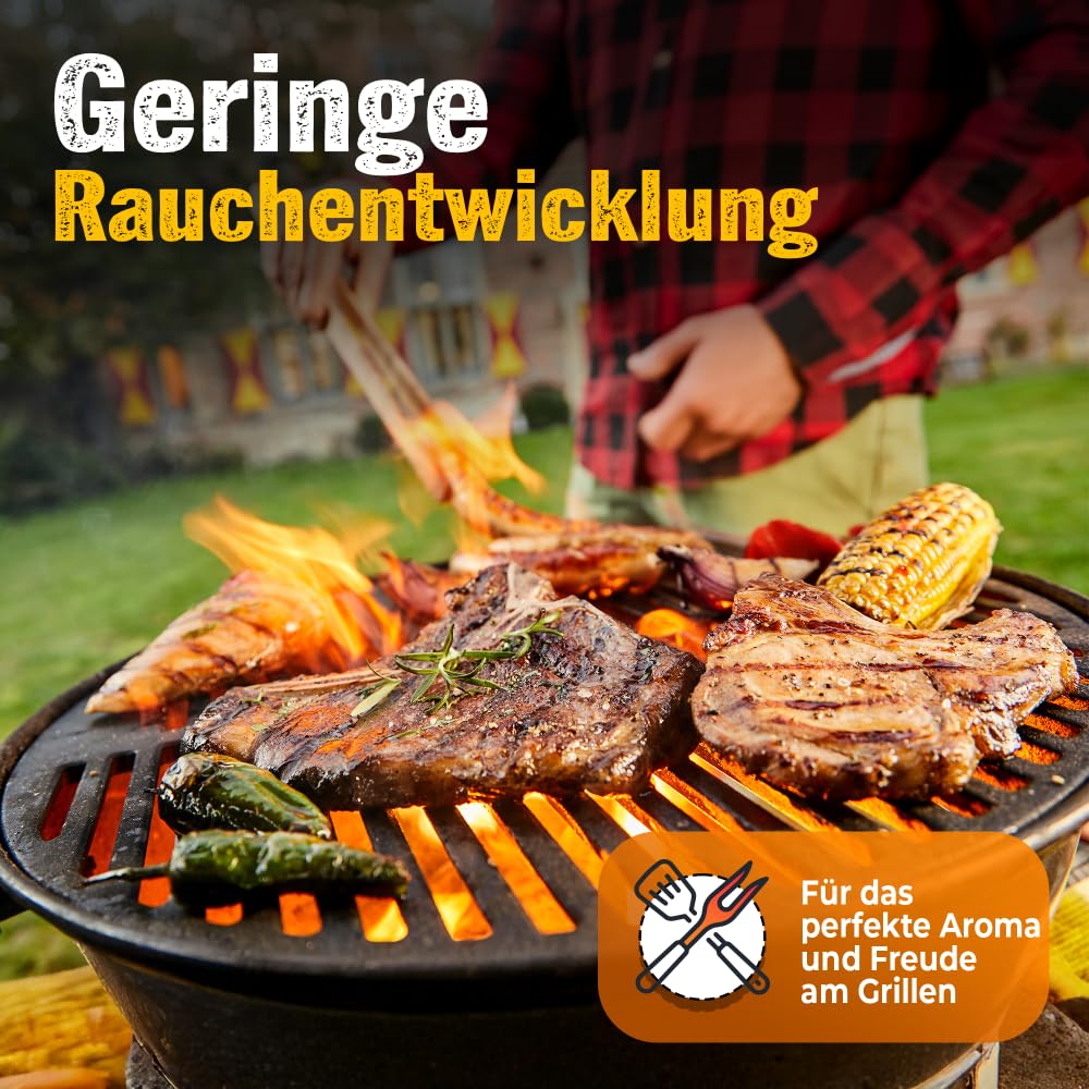 Buchenholzkohle 2x 9 kg für Grill und Smoker, Steakhouse-Qualität - Bild 4