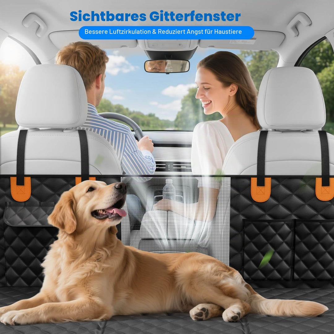 Hundedecke Auto Rücksitz mit Hartboden Seitenschutz 131x62cm - Bild 4