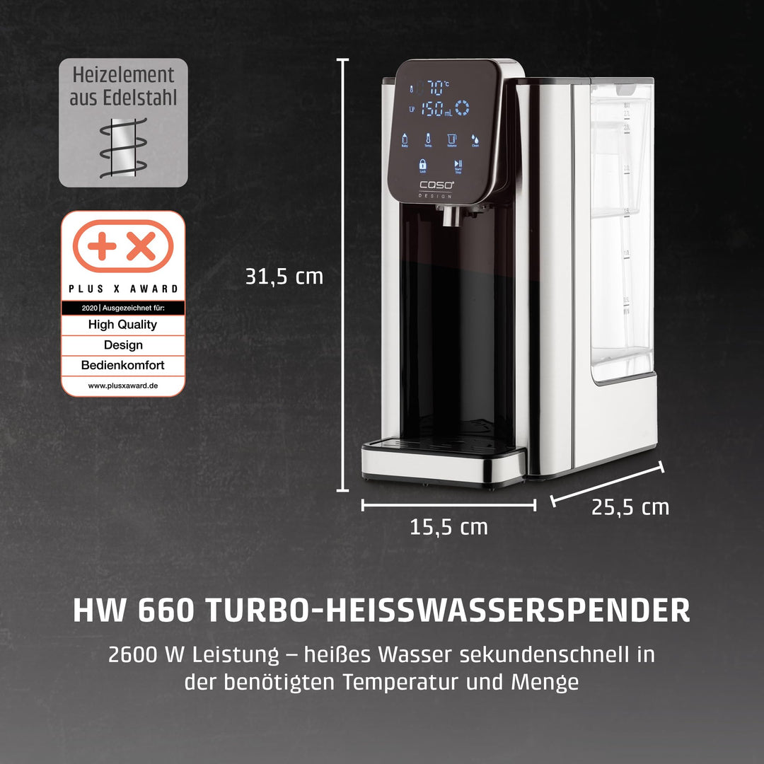 Heisswasserspender 2600W 7 Temperaturen 2.7L mit Wasserfilter - Bild 2
