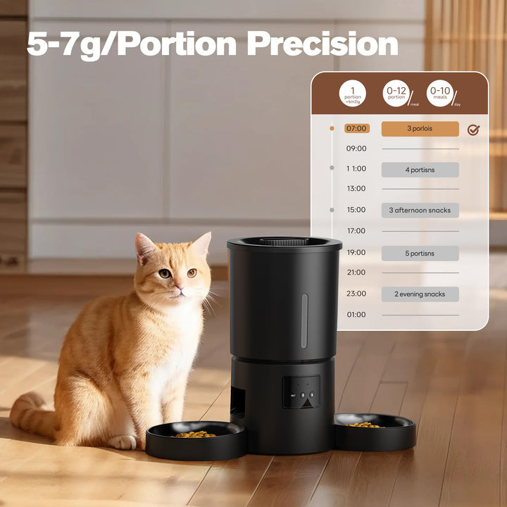 Futterautomat Katze 5L Doppelnapf mit App-Steuerung WiFi - Bild 3