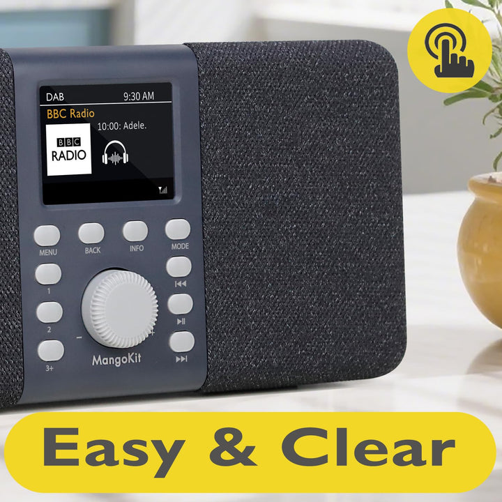 DAB+ Stereo Radio Bluetooth 2,4" Farbdisplay Wecker Sleep-Timer - Bild 4