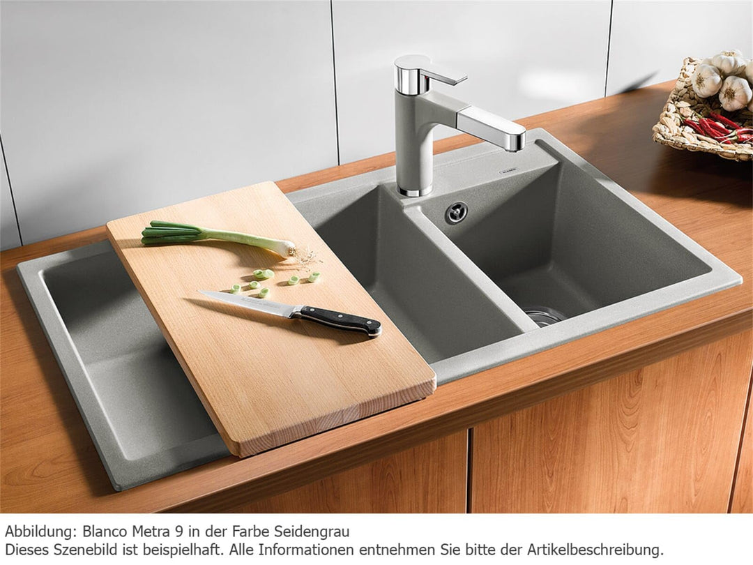 Granitspüle Einbau 860x500 mm Anthrazit für Unterschrank ab 90 cm - Bild 4