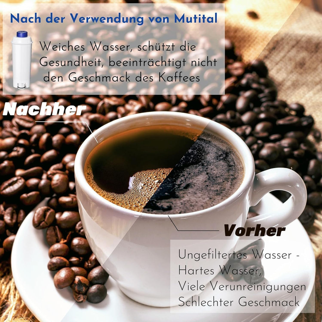 Wasserfilter für Kaffeevollautomaten 12er-Pack Aktivkohle Ersatzfilter - Bild 7