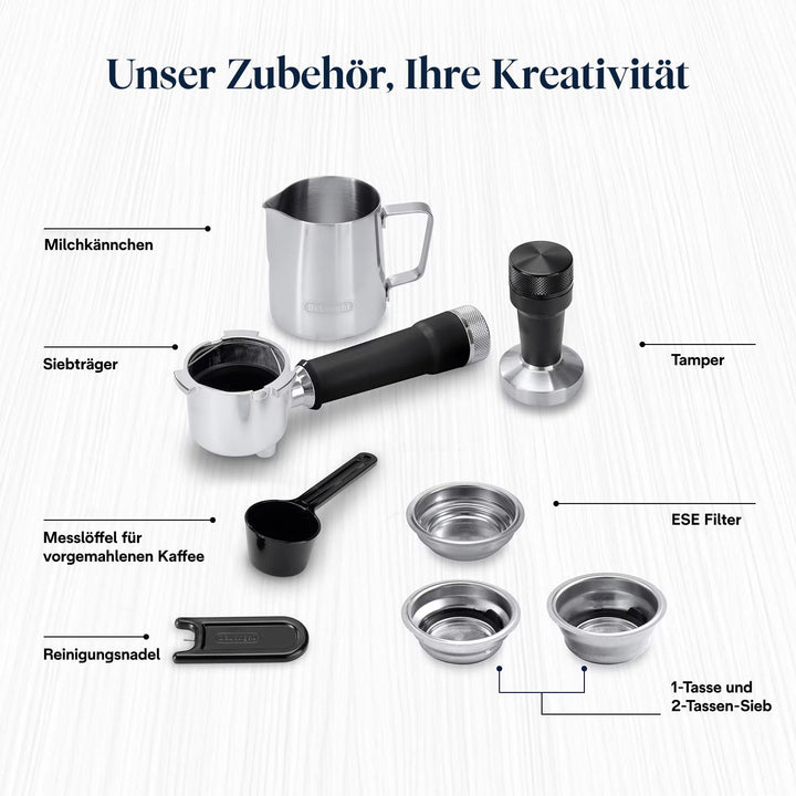 Siebträgermaschine mit Cold Brew Funktion kompakt Grün - Bild 9