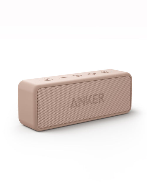 Bluetooth Lautsprecher wasserdicht IPX7 20h Akku Pink/Brown