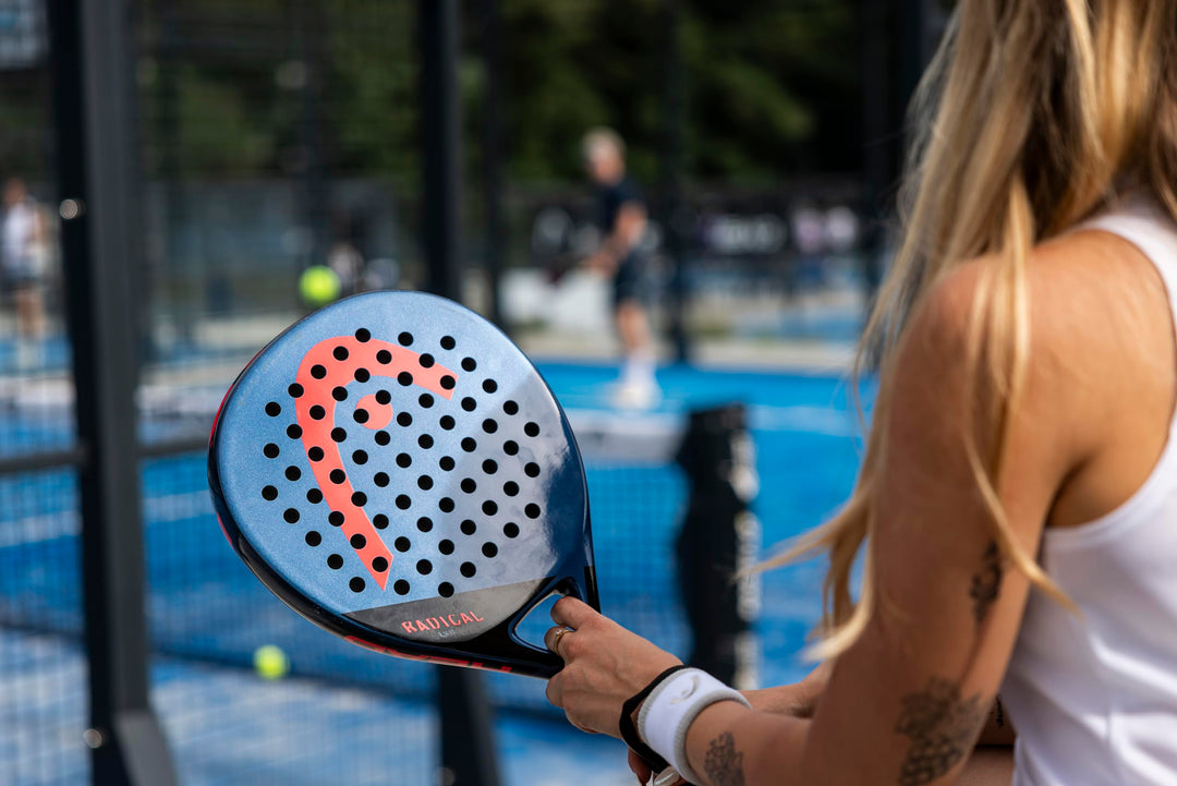 Padel Schläger Fiberglas Tropfenform grosser Sweetspot für Anfänger - Bild 2