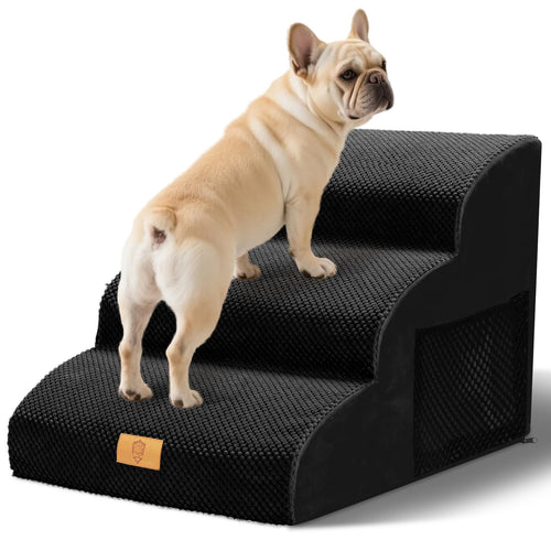 Hundetreppe 3 Stufen Cord/Schaumstoff 60x40x40cm bis 23kg